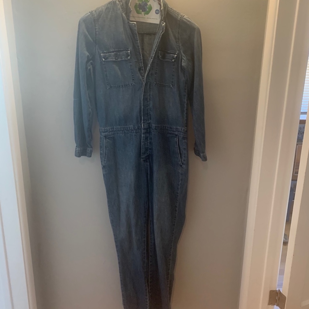 Madewell denim jumpsuit